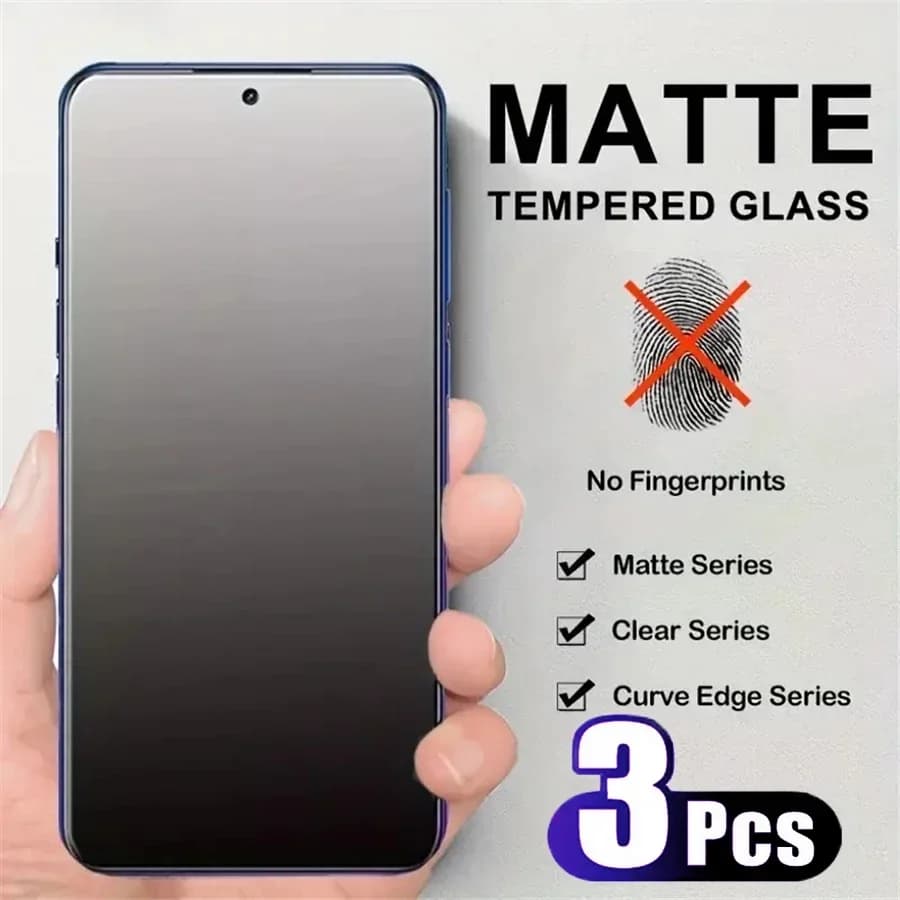 3Pcs AG Matte Tempered Glass For Xiaomi 15 14 14T 13 13T 12T Poco F3 F5 F6 X6 Pro Redmi Note 12 13 Pro Full Protector Glass Film