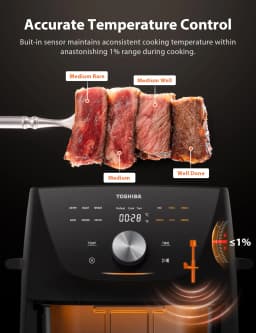 5.2L Air Fryer with Heat-Q Technology, Quick and Easy Meals, 8 Preset Menus