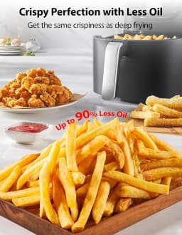 5.2L Air Fryer with Heat-Q Technology, Quick and Easy Meals, 8 Preset Menus