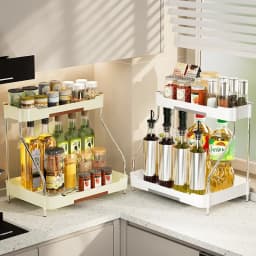 Multifunctional Kitchen Shelf,Countertop Storage Rack,Spice Bottle Seasoning Rack,Kitchen Supplies Storage Rack,Floor Spice Rack