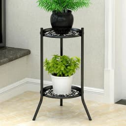 【Lifeideas】Vintage 2 Tier Metal Plant Display Stand Home Decoration