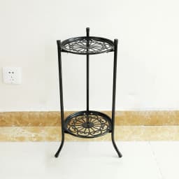 【Lifeideas】Vintage 2 Tier Metal Plant Display Stand Home Decoration