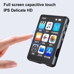 MP3 MP4 Player Lossless Music Player Full Touch Screen Bluetooth-Compatible Portable MP3 Player with Speaker FM/E-book/Recorder