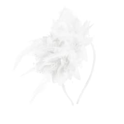 Voltsify Feather Flower Fascinator Headband