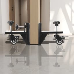 Door Installation Kit for 1-3/8" and 1-3/4" Slab Pre Hung Door Panel Transport Cart Installation Pre-Hung Front Slab Lifter Tool