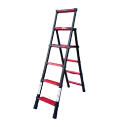5+6 Step Ladder Telescopic Folding Aluminum DIY Cleaning Painting Compact Storage