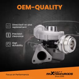 Turbocharger + Teamp Sensor For Audi A6 Vw Passat 2.0tdi Gt1749v Type + Gasket 758219-5003S 758219-0003