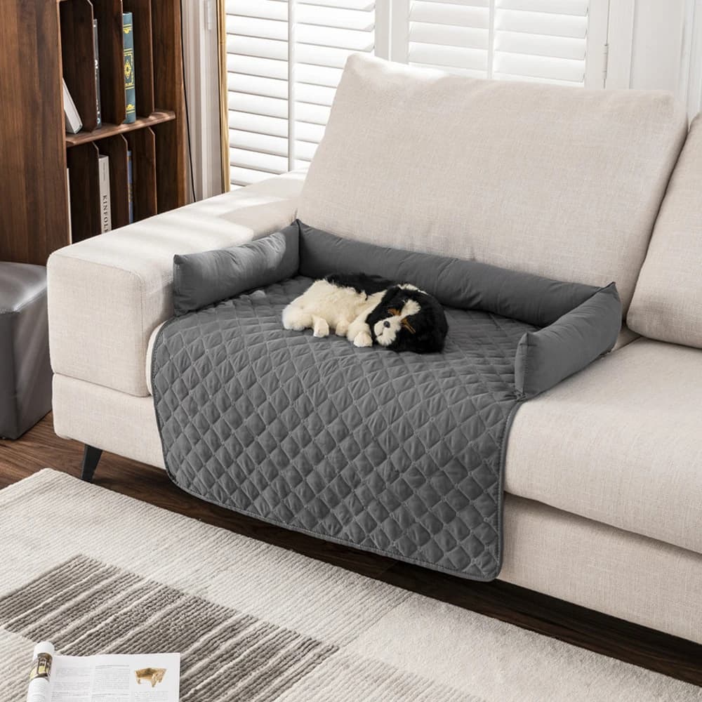 Voltsify Waterproof Pet Bed Furniture Protector Mat Dog Sofa Cover with Pillow
