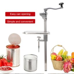 Manual Can Opener Commercial Table Clamp Opener for Large Cans Can Opener with Base Adjustable Height Industrial Opener