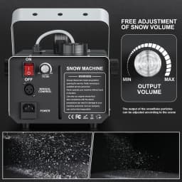 Leleght 1000W Snow Machine With Wireless Remote Control And Wired Control for Christmas Wedding Photography Parties Kid Stage