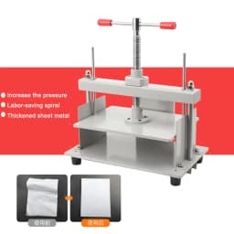 Manual Paper Press Machine 12x8.6 In For A4 Paper 10cm Thickness Steel Frame Paper Press Machine Papermaking Book Press