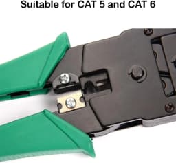 Multi-Functional RJ45 Cat5e Cat6 Network LAN Ethernet Cable Crimping Crimper Stripping & Cutting Tool Electrician Plier Plugs