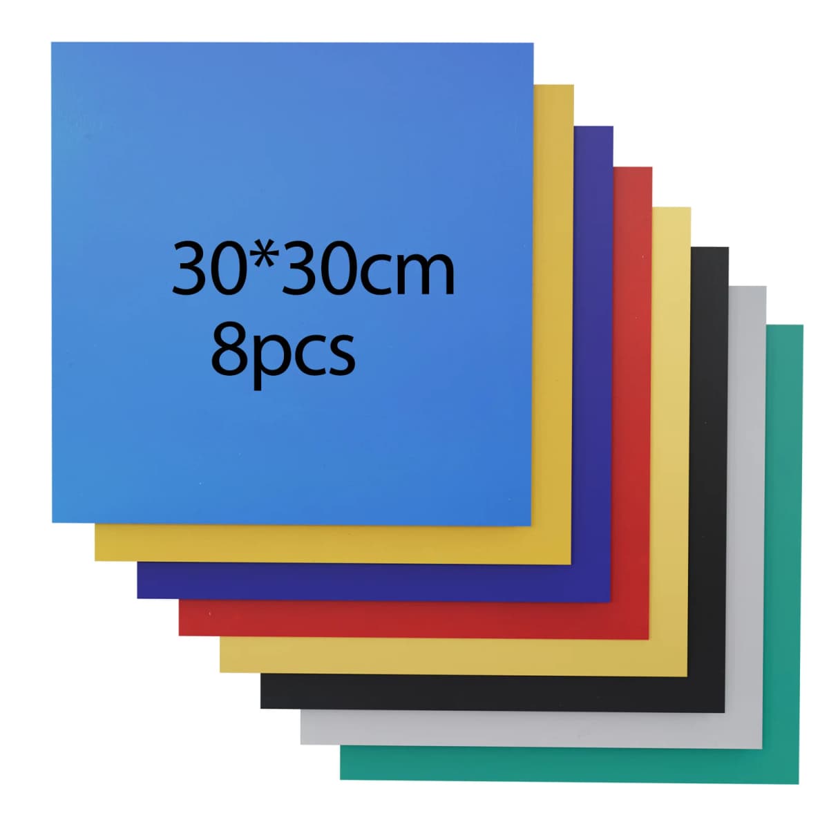 8pcs 3mm 30x30cm Paint-free Colorful Plywood for Model Making Laser Cutting Engraving Colorful Paint-free design