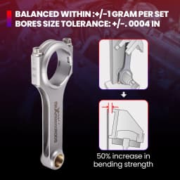 Connecting Rod for BMW M52B28 135m E36 328i M52TU ARP 2000 bolt 4340 Forged for 328i 528i E36 E46 M52B28 135mm Bielle Conrods