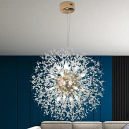 VETRULUS Modern Dandelion Lighting Pendant Lights Living Room Dining Bedroom Pendant Lights Starry Fireball Lighting Fixtures 