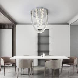 VETRULUS Crystal Ceiling Chandelier Home Decoration Luxury Led Ceiling Lights Living Room Bedroom Dining Lighting Fixture Lamp