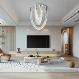 VETRULUS Crystal Ceiling Chandelier Home Decoration Luxury Led Ceiling Lights Living Room Bedroom Dining Lighting Fixture Lamp