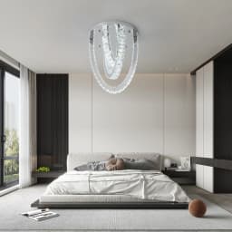 VETRULUS Crystal Ceiling Chandelier Home Decoration Luxury Led Ceiling Lights Living Room Bedroom Dining Lighting Fixture Lamp