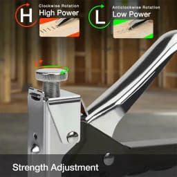 Heavy Duty 3-in-1 Staple Gun with 1000 Staples Adjustable Force Wall Stapler Quick Jam Release Anti-Slip Upholstery