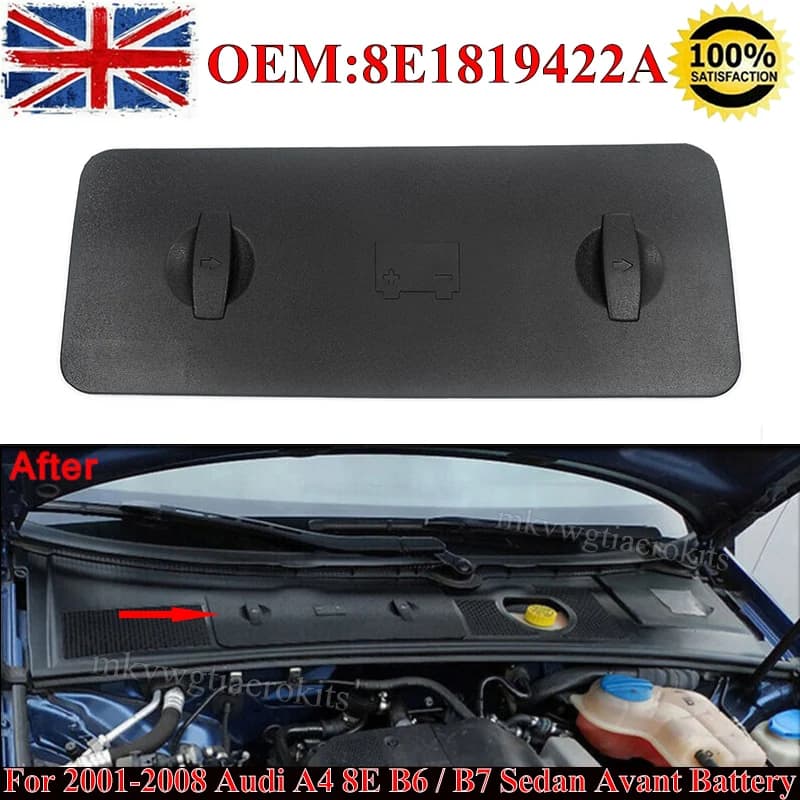 For 2001-08 Audi A4 S4 B6 B7 Sedan Avant 8E1819422A TOP Battery Tray Cover Kits