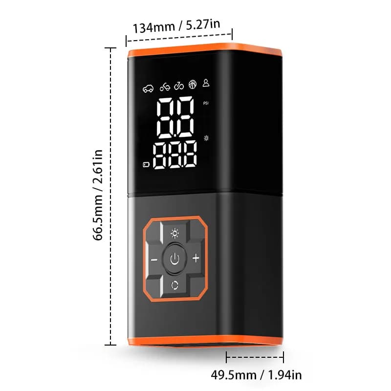 Portable car tyre inflator,tyre air pump, car air compressor, digital air compressor suitable for cars, motorcycles and bicycles