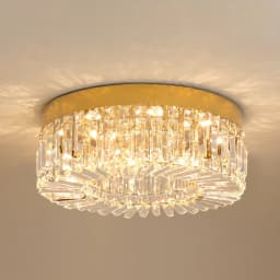 Gold Luxury Crystal Ceiling Lamp Living Room Modern Chandeliers Decoration Led Ceiling Lights Lighting Fixture Diameter 40 50cm