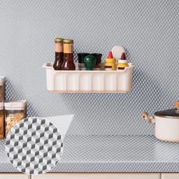 10M Kitchen Wall Stickers Backsplash Wallpaper Heat Resistant Waterproof Silver Contact Paper for Kitchen Countertops Cabinet