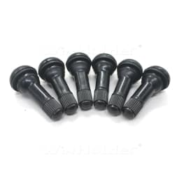 100x TR413 Tubeless Tyre Valves &Dust Caps Rubber Snap In Car Bike Wheel Kit