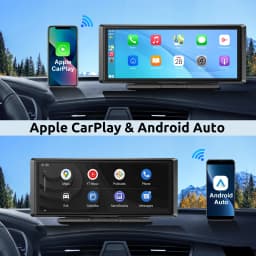 ESSGOO 8.1" Portable Carplay Universal For Cars RVs Trucks Car Stereo Radio SUVs Pickups Android Auto FM BT MP5 Player AUX