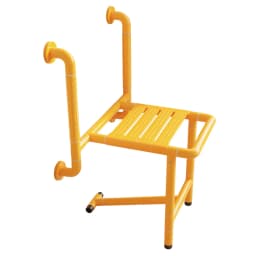 Shower Seat Folding Wall Mounted Fold Up Shower Bench Bath Stool with 150Kg Load Capacity for Seniors Pregnant Women Adults