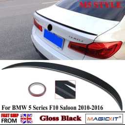 Rear Roof Spoiler FOR BMW 5 SERIES F10 M5 STYLE 2010 2011 2012 2013 2014 2015 2016 GLOSS BLACK REAR TRUNK LID LIP BOOT SPOILER