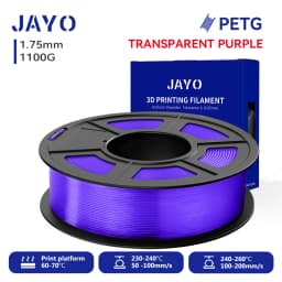 JAYO 3D PETG Filament 1.75mm +/-0.02mm 1100g PLA Printer Filament Neatly Wound 3D Printing Material For Bambu FDM 3D Printer