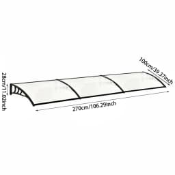 Window aluminum alloy door canopy awning rainproof canopy external awning rain and snow terrace sunshade