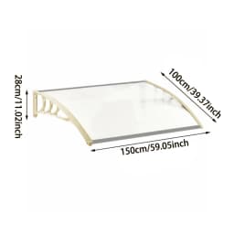Window aluminum alloy door canopy awning rainproof canopy external awning rain and snow terrace sunshade