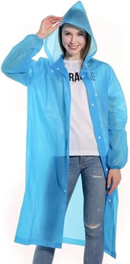Raincoat Poncho Reusable Rain Coat Waterproof Plastic Adult Camping Festival