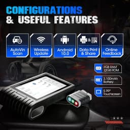 TOPDON Artidiag800 BT Automotive Car Diagnostic Tool Full System OBD2 Scanner Lifetime Free Update Scan Tool VCI Repair Tool