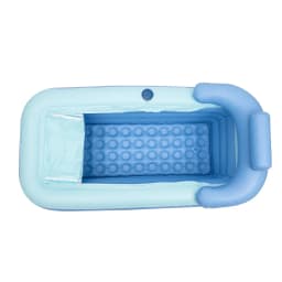 PVC Folding Outdoor Bathtub, Portable Freestanding Bathtub for Adult Spa, Adult Sitting Bathtub, Plank Basin Large