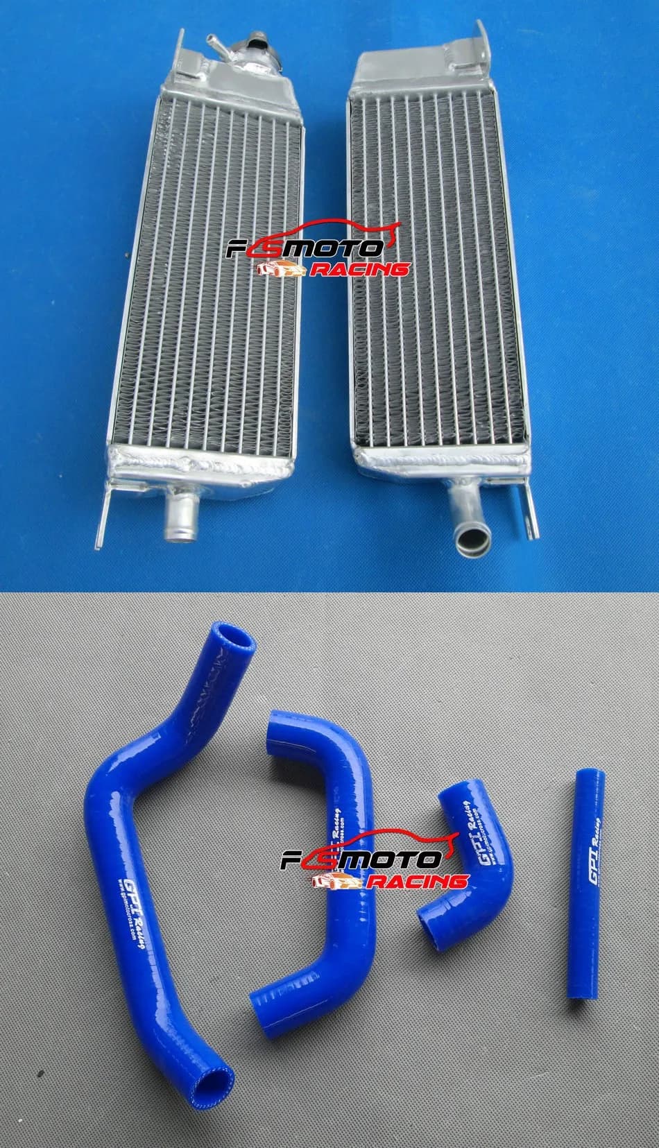 Aluminum radiator + Silicone hose For SUZUKI RM250 RM 250 1986-1987/ RM125 RM 125 1986-1988 1987 86 87 88