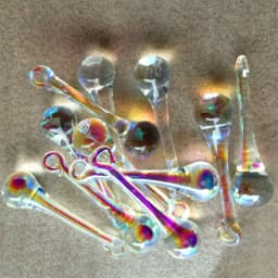 Hot Selling 20pcs Glass Raindrop Pendant Diy Suncatcher Crystal Bead Curtain Accessories Chandelier Part Wedding Home Decoration