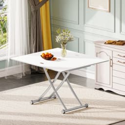 Height Adjustable Coffee Table, Modern Expandable Dining Table,Save Space Table for Living Room,Dining room