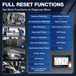 LAUNCH X431 PAD 5 Elite Full System Car Diagnostic Tools J2534 CAN FD Online Programming Coding active tester Auto Android 11