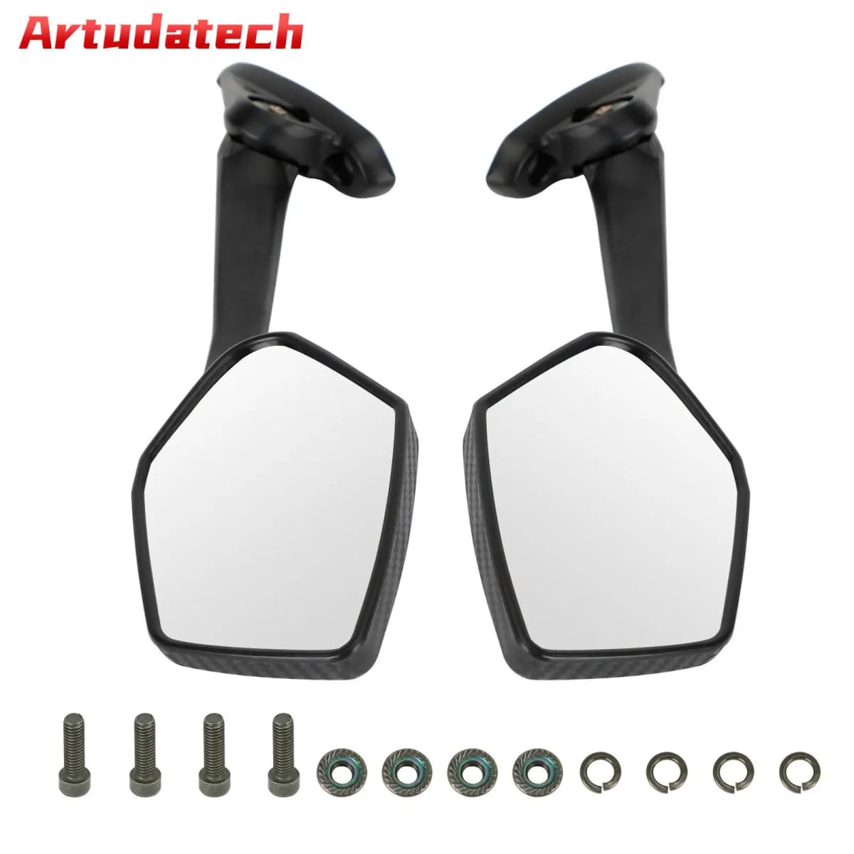 Artudatech Rearview Mirror Long Stem LH & RH For Yamaha YZF R3 R25 YZF-R3 ABS 2015-2021 2016 2017 2018 2019 2020