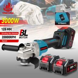 125MM Brushless Electric Angle Grinder 6Gear Cordless Grinding Polishing Metal Woodworking Power Tool For Makita 18V Battery Pin