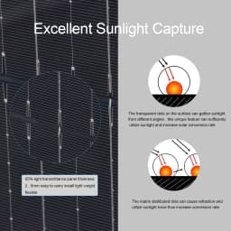 BOGUANG 200W Flexible Solar Panel 100W Waterproof Portable Solar Panels Charger 12V / 24V Solar Cell For Home/Car/Camping/Boat