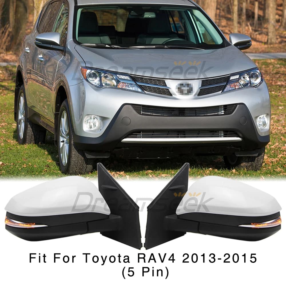 Left & Right Side Door Turn Signal Light Rearview Mirror For Toyota RAV4 XA40 2013 2014 2015 LED Side Mirror Indicator Lamp