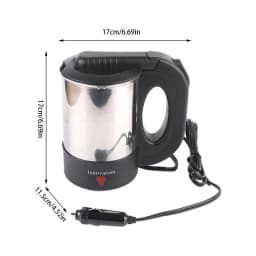 Car Kettle Truck Electric Water Heater Truck Stainless Steel Car Coffee Mug Heated Water Cup Pot Bottle 12V/24V For Travel