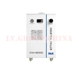 S&A Air Cooled Process Cool Chiller S&A CW-6000 Series For CO2 Laser Engraving Machine Thermolysis Industrial Cooler 300W Glass