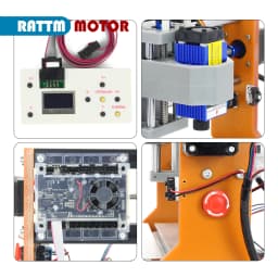 【EU】CNC 3018 PRO 7000W Router Milling Machine with Laser Engraver Module,Limit Switches,Emergency-Stop,Machine for Wood Carving