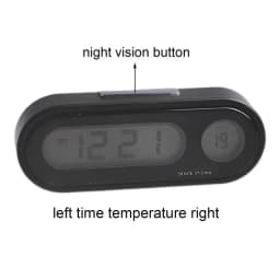 Auto Thermograph For Car Weather Temperature Humidity Clock With LED Light Car Clock Thermograph Car Dashboard Clock Car