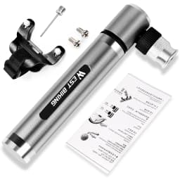 WEST BIKING Portable Mini Aluminium Alloy Bicycle Air Pump 160 PSI Tire Inflator Ultra Light MTB Accessories Road Bike Pump